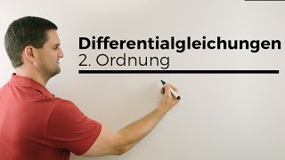 Differentialgleichungen allgemeiner Lösungsansatz 2 Ordnung homogen  Mathe by Daniel Jung [upl. by Waldner]