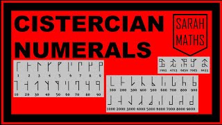 CISTERCIAN NUMERALS  SARAH MATHS [upl. by Aicileb]