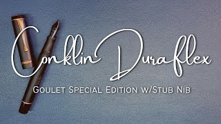 Special Edition Conklin Duraflex • Fountain Pen Review [upl. by Nnyletak990]