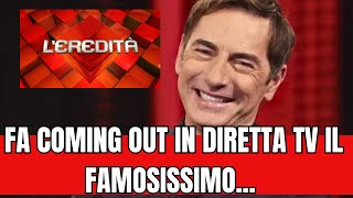 L’EREDITA’ DI MARCO LIORNI”SONO GAY”FA COMING AUT IN DIRETTA TV [upl. by Esyli]