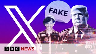 US election How X users could be earning thousands from misinformation and AI images  BBC News [upl. by Nnylyt]