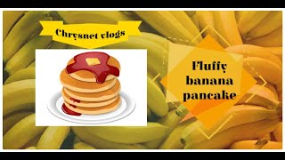 Fluppy hotcake with banana twisthealthy recipechrysnet vlog [upl. by Naitsirc]