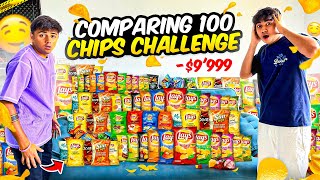 Comparing 100 Different Chip Brands In Epic Eating Challenge 😱  Mann Vlogs [upl. by Marquardt]