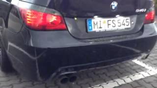 BMW 545i e60 exhaust sound [upl. by Ssidnac]