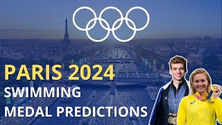 PARIS 2024 Swimming Medal Predictions 🥇🥈🥉 olympics paris2024 [upl. by Giddings38]