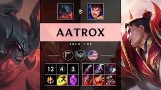 Aatrox Top vs Garen Rampage  NA Challenger Patch 1423 [upl. by Ailegna]