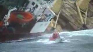 RIB Rescue Operation of MV Silva [upl. by Laius873]