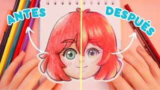 ¡Cómo PINTAR BONITO con LÁPICES DE COLORES 🌈 ¡Incluso escolares TUTORIAL Y TIPS de coloreado ✏️ [upl. by Zetneuq]