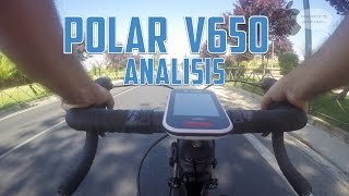 Polar V650  Análisis pulsómetro GPS de ciclismo [upl. by Awra]