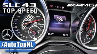 Mercedes SLC 43 AMG ACCELERATION amp TOP SPEED 0260kmh by AutoTopNL [upl. by Elrak]