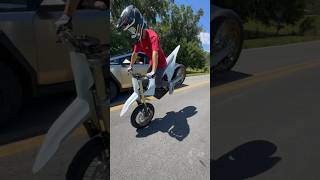 EBike Supermoto Stoppie [upl. by Ahsoek958]