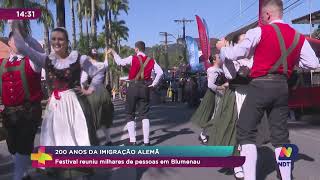 200 Anos Da Imigração Alemã festival reuniu milhares de pessoas em Blumenau [upl. by Jeth350]