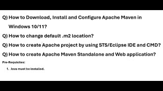 How to Download Install and Configure Apache Maven 396 on Windows 1011 Eclipse STS BuildTools [upl. by Annahsit]