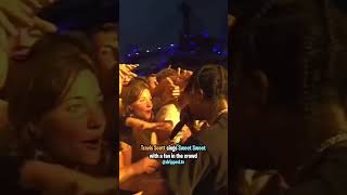 Travis Scott Lets a Fan Sing His Song 👀 [upl. by Yrot]