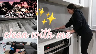 AFTER DARK CLEAN WITH ME  Kitchen and Lounge [upl. by Bryon]