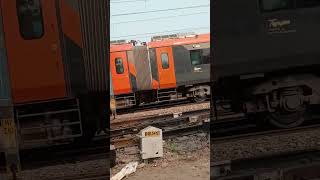 Superb Acceleration by New Saffron BSB VANDE BHARAT 😱😲😲😍😱viralvideo viralshorts railway [upl. by Nerissa164]