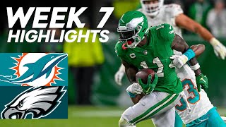 Dolphins vs Eagles  2023 Week 7 Highlights [upl. by Abbott]