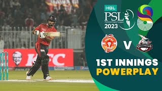 1st Innings Powerplay  Islamabad United vs Lahore Qalandars  Match 26  HBL PSL 8  MI2T [upl. by Olotrab]