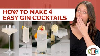 How to Make 4 Easy Gin Cocktails [upl. by Zsa]