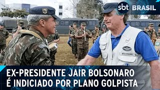 PF indicia Bolsonaro Braga Netto e outros por planos golpistas  SBT Brasil 211124 [upl. by Acirrej]