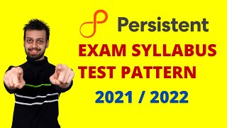 Persistent Systems Entrance Exam Syllabus  Joining Process Test Details in Hindi 20212022 [upl. by Belac]