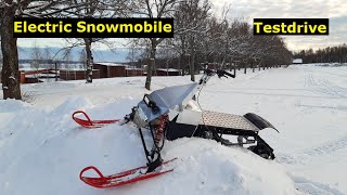 Electric Snowmobile Testdrive [upl. by Ferguson911]