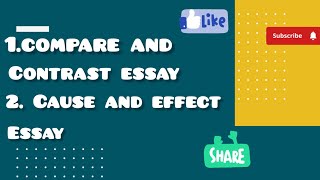 Types of essayCompare and contrast essayCause and effect essayLearn English with nida [upl. by Hochman]