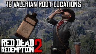 18 Valerian Root Locations Guide  Boost Your Dead Eye Experience in Red Dead Redemption 2 [upl. by Gereld]