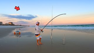 Surf Fishing the Sunset Bite and Caught This Summer Fishing Tips [upl. by Aenitsirhc840]