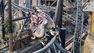 Taron Multi Launch Rollercoaster Off Ride amp Queue Line POV  Phantasialand [upl. by Nellie680]