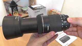 Canon EFS 55250mm 1456 IS STM lens unboxing setup and sample photos [upl. by Piks218]