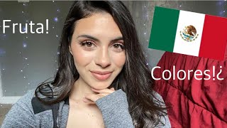 Asmr Teaching you basic Spanish part 2💕🇲🇽 up close whispers [upl. by Trescha795]