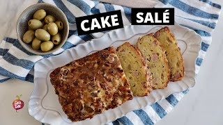 CAKE SALÉ AU JAMBON GRUYÈRE ET OLIVES 🍖🧀 Cake salé La petite bette x Cinq Fourchettes [upl. by Marlow17]