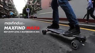 Maxfind MAX6 Electric Skateboard  Unleash Your Ride [upl. by Tsepmet30]