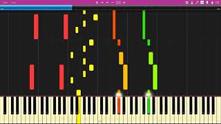 Piano Four Hands  A Diabelli  Op 149 Nº27 Synthesia Tutorial [upl. by Rilda]