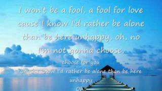 Id Rather Be Alone Lyrics [upl. by Eserehc660]