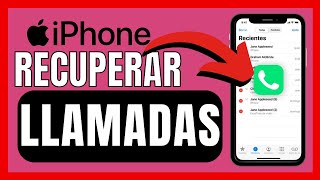 ✅COMO RECUPERAR HISTORIAL DE LLAMADAS BORRADAS EN IPHONE [upl. by Llerrud163]