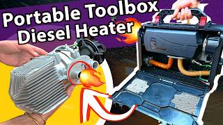 TRULY PORTABLE CHINESE DIESEL HEATER  CHEAP TOOLBOX STYLE [upl. by Neural]