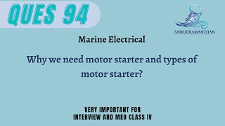 Why Motor Starters are Essential Types and Functions Explained  samudramanthan [upl. by Filip]