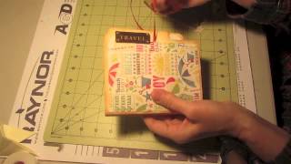 Manila File Folder Mini Album Scrapbooking Ideas Craft Tutorial [upl. by Abercromby879]