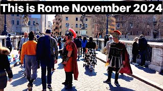 Rome Italy This is Rome November 2024 Rome Walking Tour 2024 [upl. by Esinahs412]