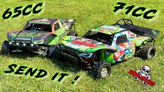 Taylor Rc 65cc Losi 5T and 71cc Hybrid Big Bores destroying the field 🚀￼ [upl. by Ebeohp]