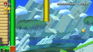 New Super Mario Bros U  World 1 COMPLETE All Star Coins amp Secret Exits [upl. by Akcired604]