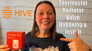 Hive Thermostat Radiator Valve  Unboxing amp Installing [upl. by Anilehcim]