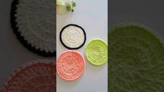 tried DogwoodCrochet coasters patterns and its very easy pattern less time crochet pattern [upl. by Abott]