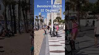 Benidorm Beach Winter Sun 22 Degrees In November ☀️🇪🇸🌴🌊 benidorm [upl. by Sisson]