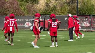 First Look at Kareem Hunt No 29 Back on the Chiefs Practice Field [upl. by Firahs198]