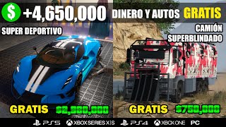 COMO DESBLOQUEAR y GANAR MILLONES GRATIS para TODOS en SOLITARIO GTA 5 ONLINE Vehículos gratis [upl. by Oinota103]