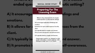 LMSW LCSW lsw EXAM STUDY socialwork lmswtestprep shorts [upl. by Aneeles295]