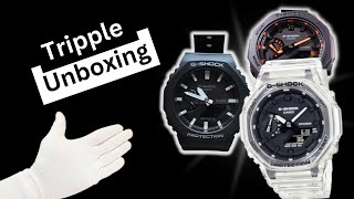 Casio Gshock Ga2100 Triple Unboxing [upl. by Poliard833]